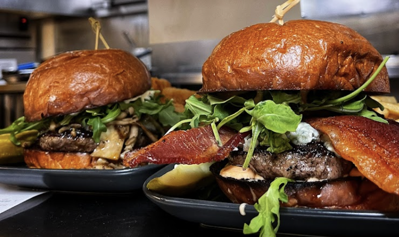 25 Degrees signature dishes Bacon Wrapped DatesSpicy TunaTruffle Burger
